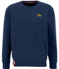 Bluza ALPHA INDUSTRIES SMALL LOGO granatowa (new navy) prosta 188307 435