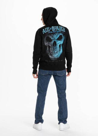 Bluza PIT BULL BLUE SKULL czarna kaptur