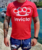 T-shirt INVICTA ORIGINALS czerwony