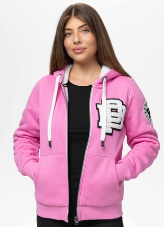 Damska bluza/kożuch PIT BULL SHERPA RUFFINA różowa (ice pink) rozpinana