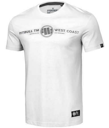 T-shirt PIT BULL KEEP ROLLING biały