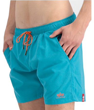 Spodenki ALPHA INDUSTRIES BASIC SWIM blue lagoon 196930 578