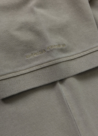 POLO PIT BULL Denim Washed Pique SMALL LOGO grey harbour