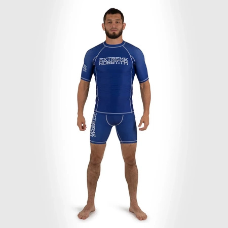 Short sleeve rashguard EXTREME HOBBY TRACE niebieski