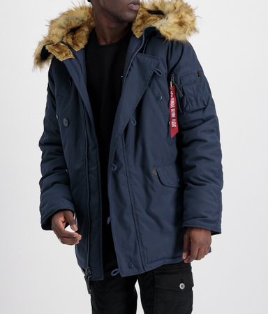 Kurtka parka ALPHA INDUSTRIES EXPLORER granatowa (rep.blue) 193128 07