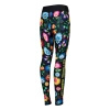 Legginsy sportowe damskie  EXTREME HOBBY FOLK 2 czarny