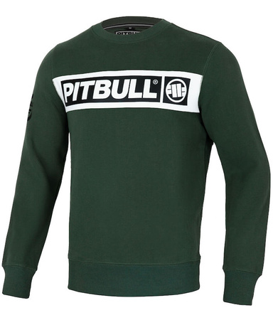 Bluza PIT BULL SHERWOOD ciemnozielona (dark green) prosta