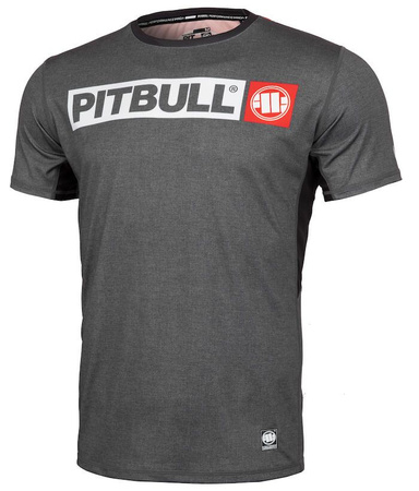 Rashguard PIT BULL HILLTOP szary krótki rękaw