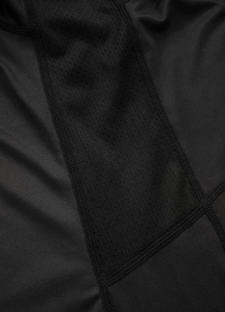 Koszulka sportowa PIT BULL MESH HILLTOP SPORTS czarna długi rękaw