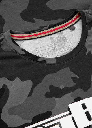 T-shirt PIT BULL SLIM FIT CLASSIC BOXING all black camo