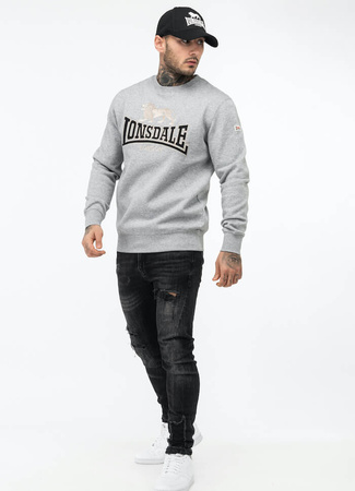 Bluza LONSDALE LAWINS szara prosta