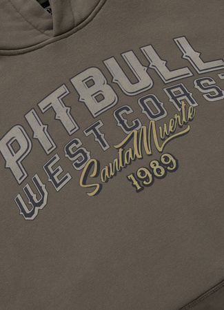 Bluza PIT BULL WASHED SANTA MUERTE major olive kaptur