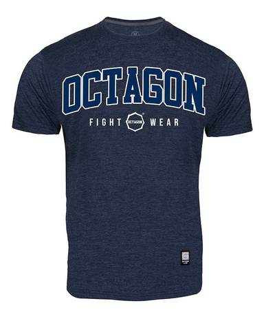 T-shirt OCTAGON FW jeansowy