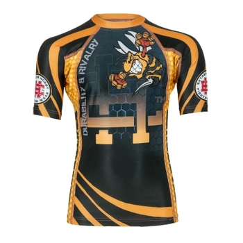 Short Sleeve Rashguard Kids Angry Wasp