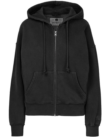 Damska bluza PIT BULL Washed LOVIA WMN dark graphite rozpinana