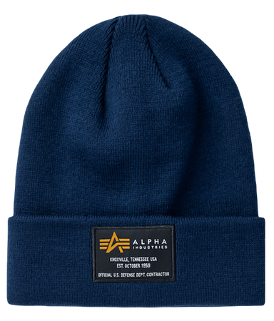 Czapka zimowa ALPHA INDUSTRIES CREW granatowa (ultra navy) 128924 697