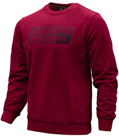 Bluza EXTREME HOBBY BLOCK 2025 prosta bordowa