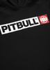 Longsleeve dziecięcy z kapturem PIT BULL HILLTOP JUNIOR czarny