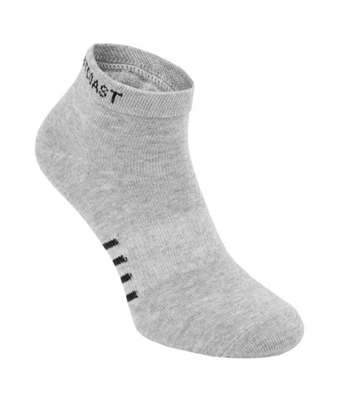 Krótkie skarpetki PIT BULL LOWANKLE THIN szare - 3 pary