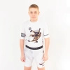 Short sleeve rashguard kids EXTREME HOBBY WRESTLING biały