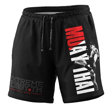 Szorty sportowe  EXTREME HOBBY MUAY THAI PRO czarny