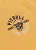T-shirt PIT BULL SKULL SURF pale yellow