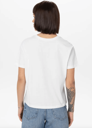 T-shirt damski PIT BULL Oversize HEART biały