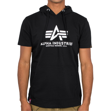 T-shirt z kapturem ALPHA INDUSTRIES BASIC czarny 126507 03
