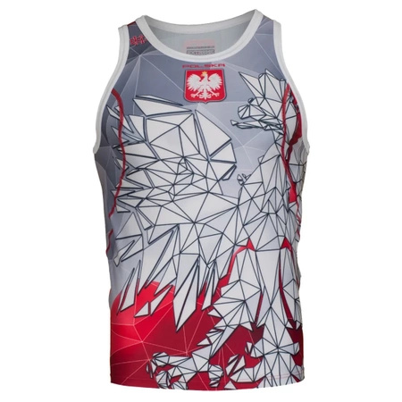 Tank top rashguard EXTREME HOBBY POLSKA szaro-czerwony