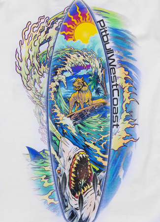 T-shirt damski PIT BULL CAMINO WMN biały