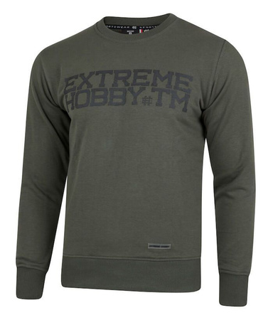 Bluza EXTREME HOBBY BRUSHED BLOCK khaki prosta