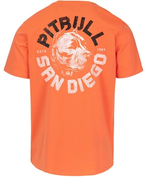T-shirt PIT BULL DOG SD pomarańczowy (fluo orange)