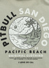 T-shirt PIT BULL Denim Washed PLANET SURF dusty salvia