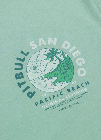 T-shirt PIT BULL  PLANET SURF light mint