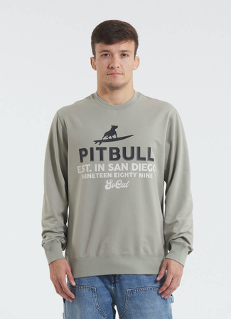 Bluza PIT BULL Tricot Terry SURFING DOG dusty salvia prosta
