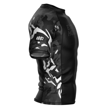Short Sleeve Rashguard EXTREME HOBBY BLACK PANTHER czarno-biały