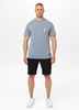 T-shirt PIT BULL Denim Washed PLANET SURF light blue