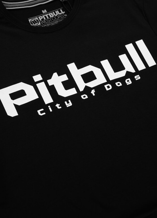 T-shirt PIT BULL CITY OF DOGS 24 czarny