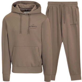 Komplet dresowy PIT BULL SAMPSON kaptur brązowy (taupe)