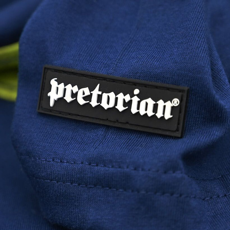 T-shirt PRETORIAN TROUBLE YELLOW STRAP granatowy