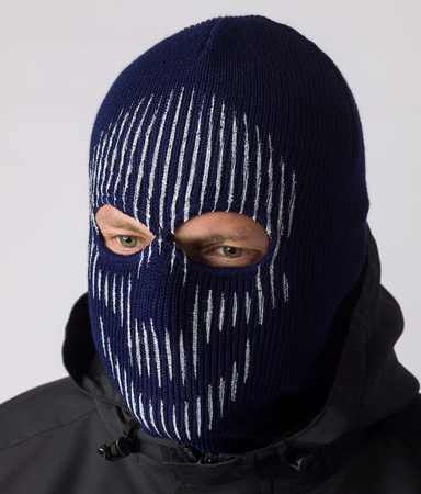 Czapka z kominiarką PGWEAR TROUBLEMAKER SKULL granatowa