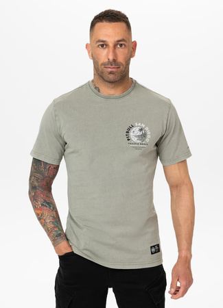 T-shirt PIT BULL Denim Washed PLANET SURF dusty salvia