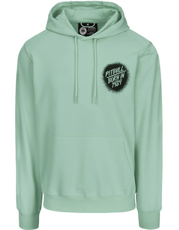 Bluza PIT BULL Tricot Terry GRAFFITI light mint kaptur