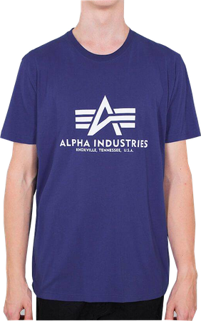 T-shirt ALPHA INDUSTRIES BASIC niebieski (nautical blue) 100501 453