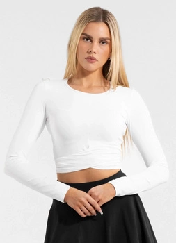 Damski Longsleeve sportowy PIT BULL BUENA WMN biały