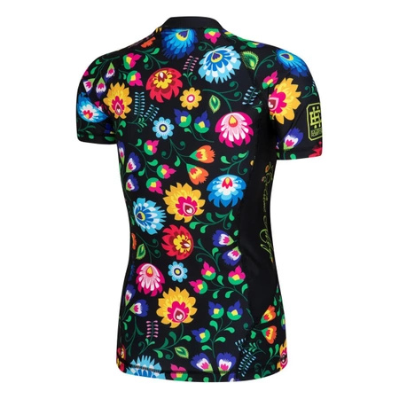 Short sleeve rashguard damski  EXTREME HOBBY FOLK 2 czarny