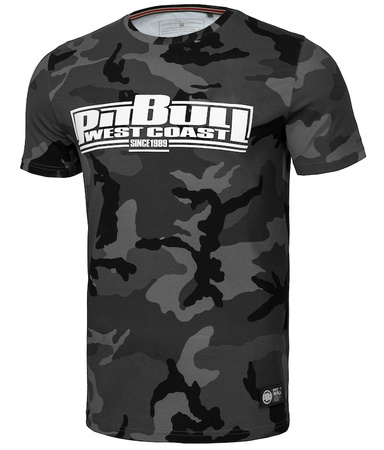 T-shirt PIT BULL SLIM FIT CLASSIC BOXING all black camo