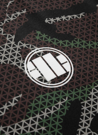 Rashguard PIT BULL MESH NET CAMO zielony krótki rękaw