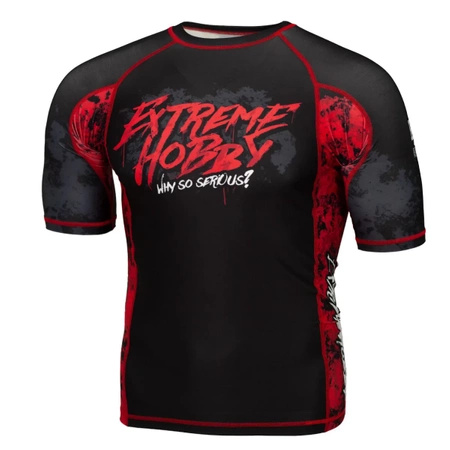 Short sleeve rashguard EXTREME HOBBY WHY SO SERIOUS czarny