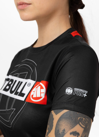 Damska koszulka sportowa Mesh PIT BULL HILLTOP SPORTS WMN czarna